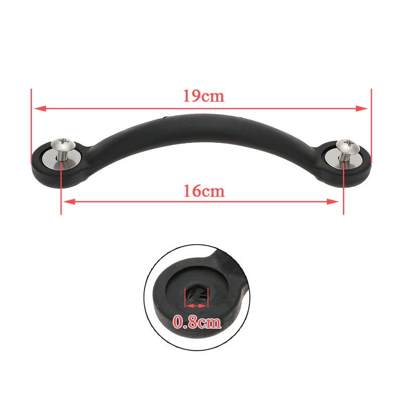 19Cm Kayak Canoe Marine Boat Rubber Side Mount Carry Handle With Screws And Gaskets