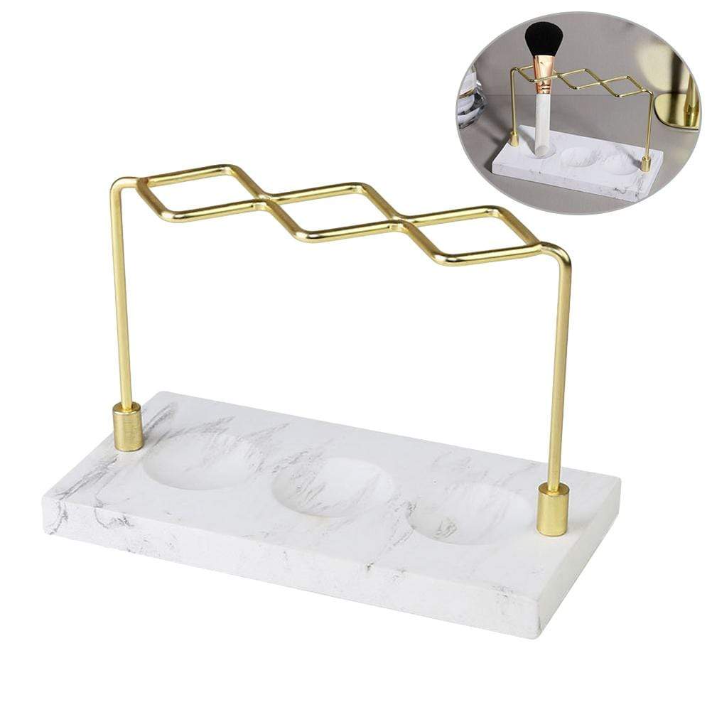 Golden Storage Rack Makeup Bathroom Organiser