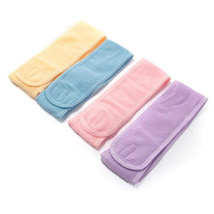 Adjustable Terry Cloth Towel Headband For Women