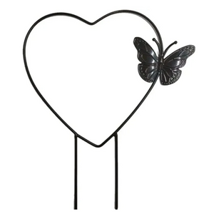 Round Heart-Shaped Plant Support Garden Stake Stand Flower Trellis Frame Holder