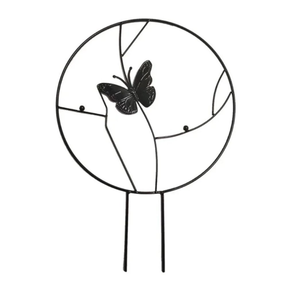 Round Heart-Shaped Plant Support Garden Stake Stand Flower Trellis Frame Holder