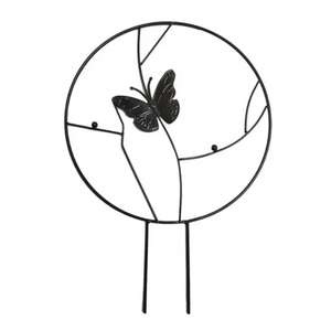 Round Heart-Shaped Plant Support Garden Stake Stand Flower Trellis Frame Holder