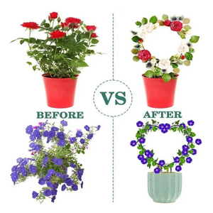 Round Heart-Shaped Plant Support Garden Stake Stand Flower Trellis Frame Holder