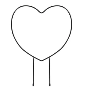 Round Heart-Shaped Plant Support Garden Stake Stand Flower Trellis Frame Holder