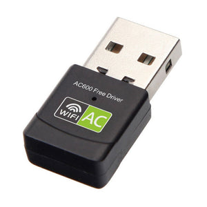 2.45 Ghz Mini Wireless Usb Wifi Adapter Free Driver Receiver 600Mbps Ac Dongle Network Card For Laptop