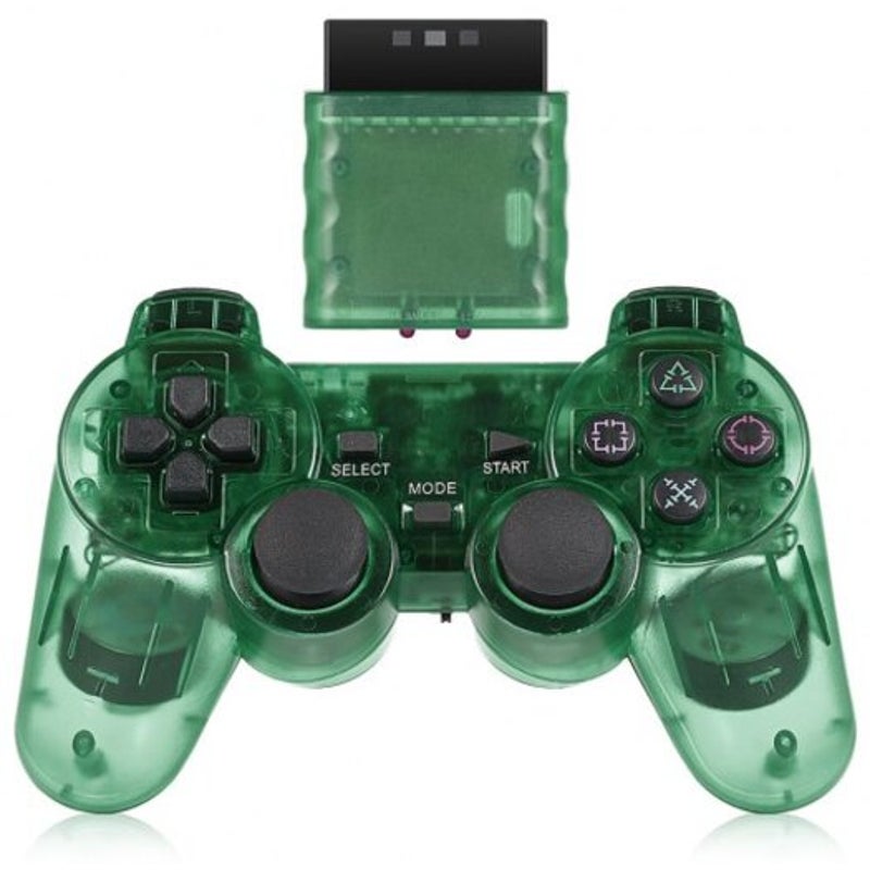 2.4G Wireless Game Controller For Sony Ps2 Green