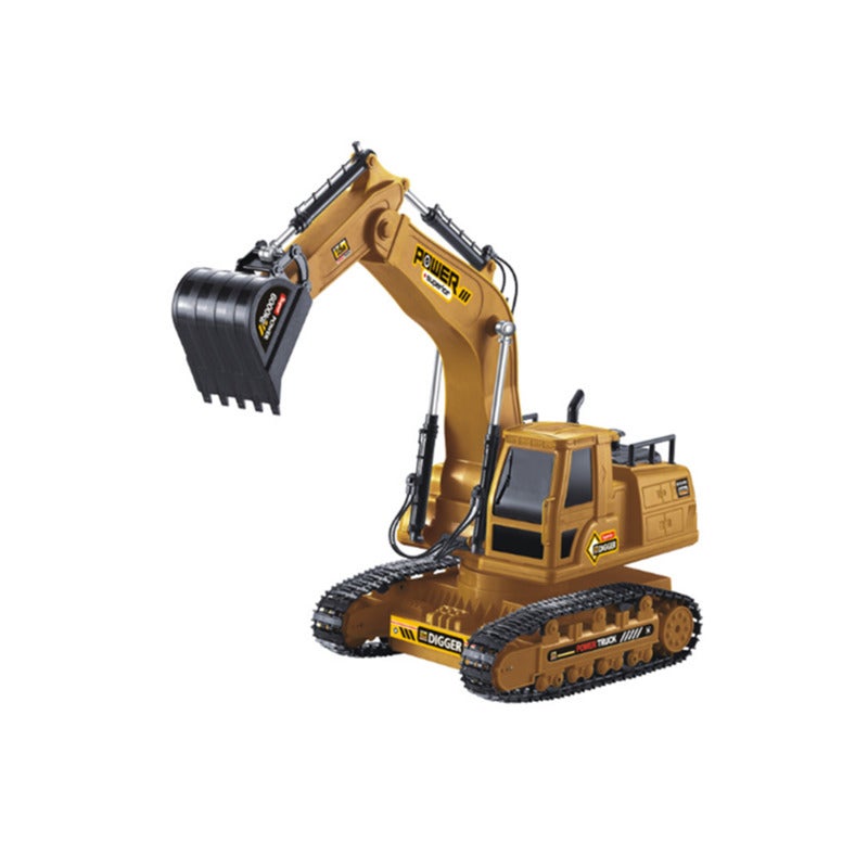 2.4G Wireless Remote Control Engineering Vehicle 10 Channel Excavator Simulation Bulldozer Model Toy