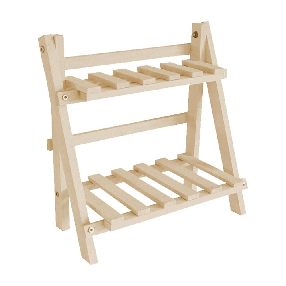 2 Tier Wooden Desktop Storage Shelf