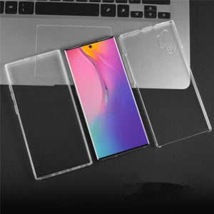 2 In 1 360 Degree Protection Phone Case For Samsung Galaxy Note 10 Plus Transparent