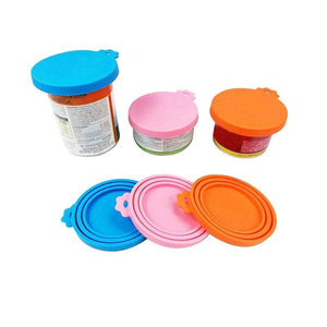 Farm Equipment 2 Or 4Pcs Pet Food Can Cover Lid Dog Cat Tin Silicone Reusable Storage Cap