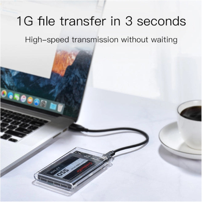 2.5 Inch Hdd Enclosure Sata 3.0 To Usb Gbps 6Tb Support Uasp External Type C 3.1 Ssd Hard Drive Case