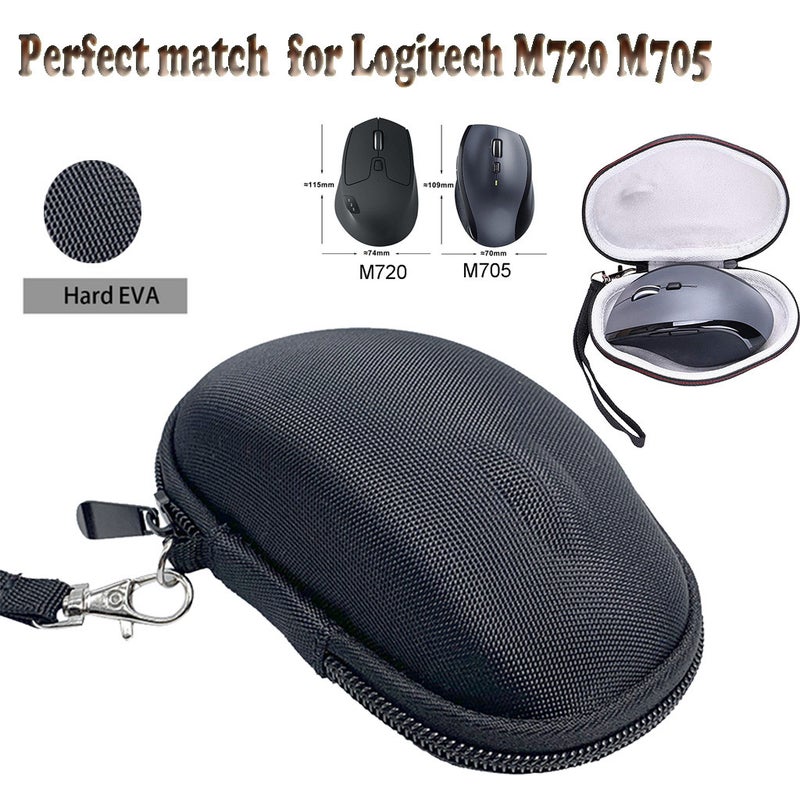 20 For Logitech M720 M705 Triathlon Hard Carry Case Bag Multi Device Wireless Mouse