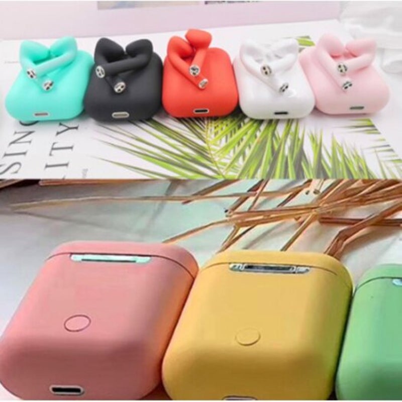 Original Macaron 12 Bluetooth Headset 5.0 Wireless Touch Pop Up Sports