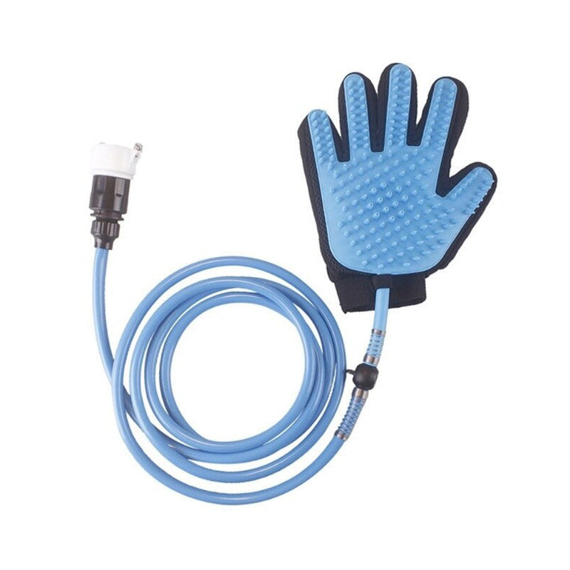 3-In-1 Pet Bathing Tool Sprayer Massage Glove Hair Remover