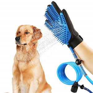 3-In-1 Pet Bathing Tool Sprayer Massage Glove Hair Remover