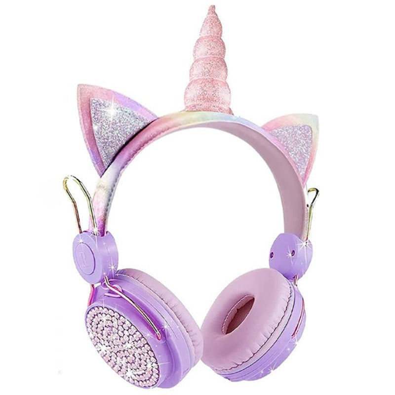 Unicorn Usb Rechargeable Wireless Bluetooth Headphones For Kids