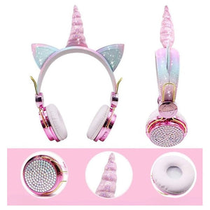 Unicorn Usb Rechargeable Wireless Bluetooth Headphones For Kids