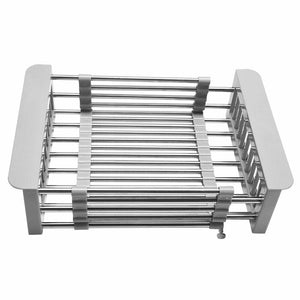 Over The Sink Stainless Steel Dish Drying Rack Kitchen Organiser