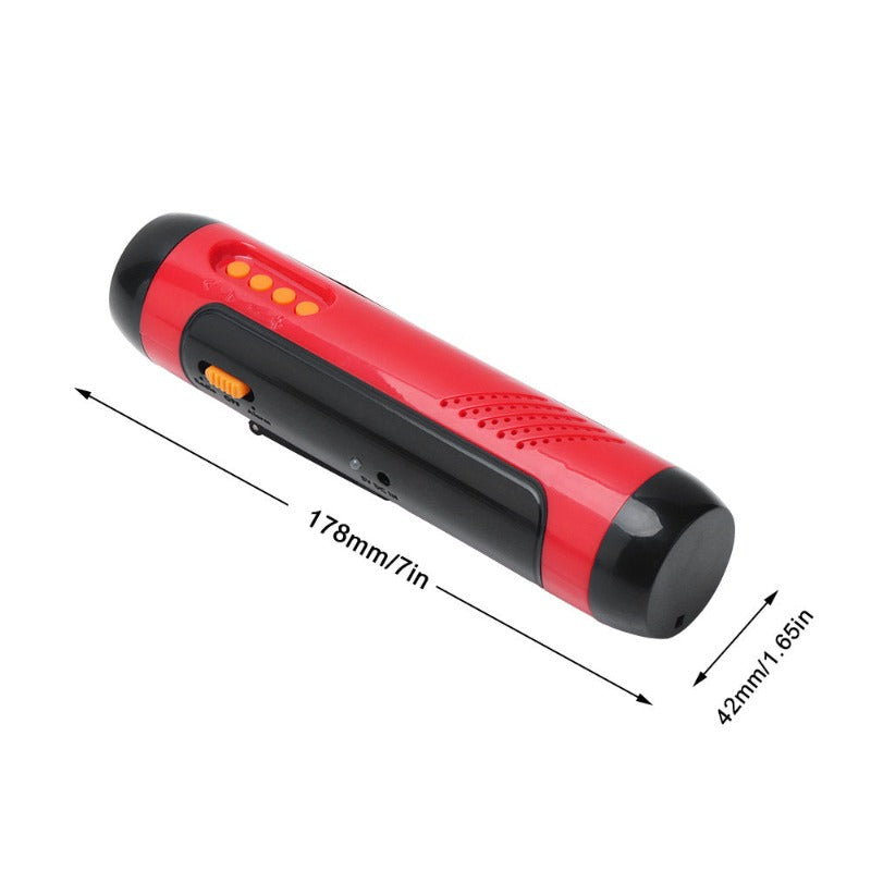 Solar Fm Radio Hand Crank Flashlight Emergency Charger