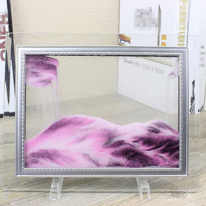 3D Moving Sand Photo Frame Glass Landscape Desktop Dcor