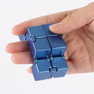 Metal Infinity Cube Anti Stress Aluminum Alloy Anti-Anxiety Cubic Fidget Toys