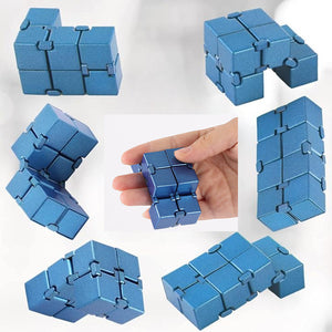 Metal Infinity Cube Anti Stress Aluminum Alloy Anti-Anxiety Cubic Fidget Toys