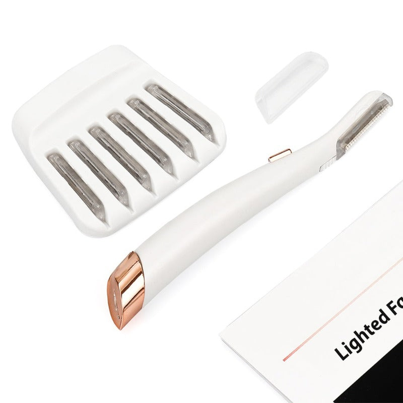 Non-Vibrating Lighted Facial Exfoliator Hair Remover Device