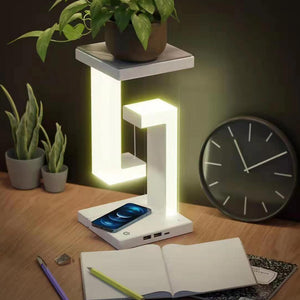 Suspension Led Table Night Lamp Wireless Charger Usb Powered