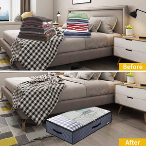 2Pcs Large Capacity 90L Under Bed Fabric Storage Bag