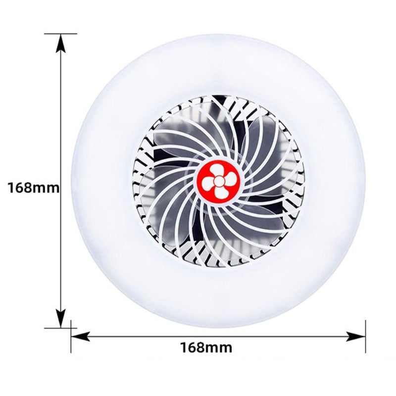 2-In-1 Rechargeable Portable Tent Fan Led Camping Lantern