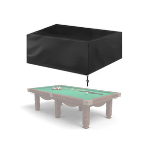 Drawstring Fitted Waterproof Dustproof Black Billiard Pool Table Cover