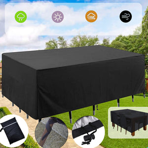 Drawstring Fitted Waterproof Dustproof Black Billiard Pool Table Cover