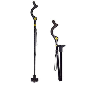 4 Head Pivoting Adjustable Anti-Slip Safety Walking Stick Cane