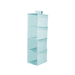 4 Layers Hanging Cube Closet Wardrobe Organiser Side Storage