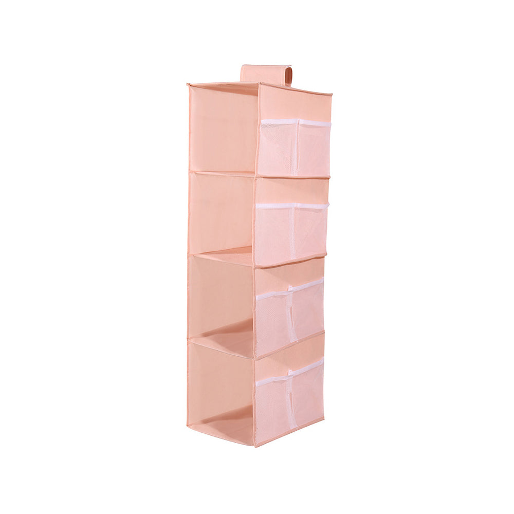 4 Layers Hanging Cube Closet Wardrobe Organiser Side Storage