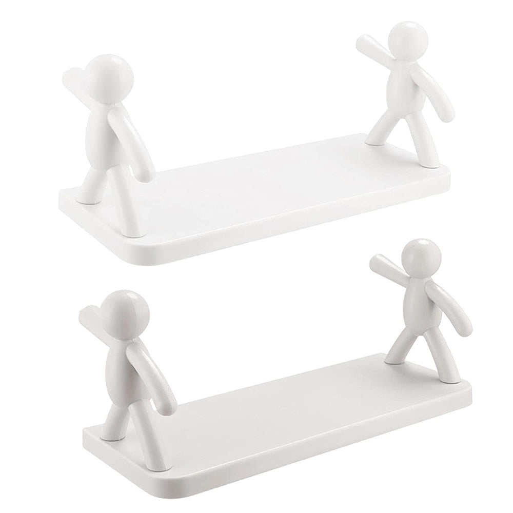 Wall Mounted Human Shaped Guardrail Hook Storage Rack For Organising Space