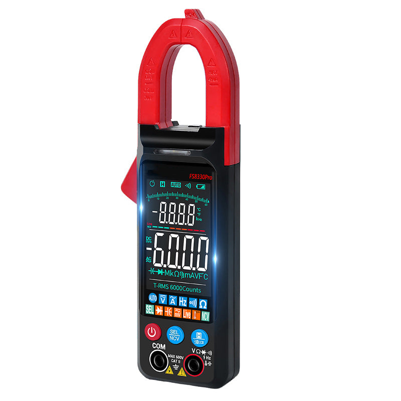 Portable Clamp Multimeter Current And Voltage Meter Battery Operated Car Accessories