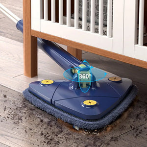 360 Rotating Adjustable Triangle Multifunctional Microfiber Cleaning Mop