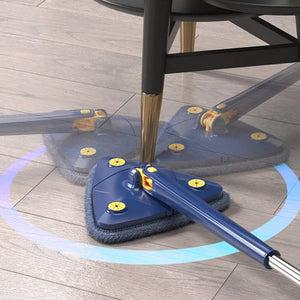 360 Rotating Adjustable Triangle Multifunctional Microfiber Cleaning Mop