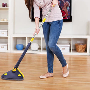 360 Rotating Adjustable Triangle Multifunctional Microfiber Cleaning Mop