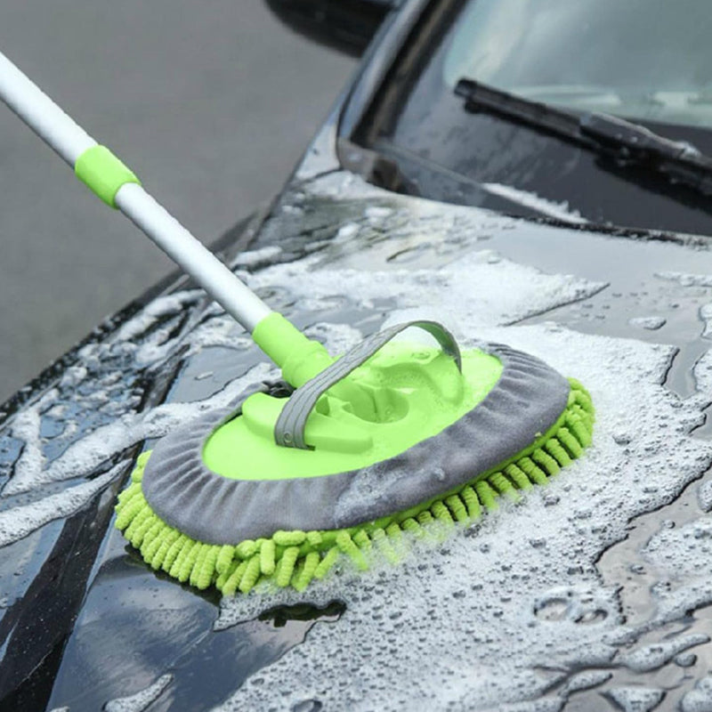 Three Sections Scratch-Free Aluminum Alloy Microfiber Car Washing Mop