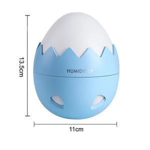 Egg Shaped Ultrasonic Air Humidifier Essential Oil Diffuser- Usb Powered