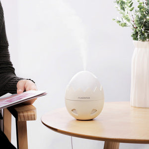 Egg Shaped Ultrasonic Air Humidifier Essential Oil Diffuser- Usb Powered