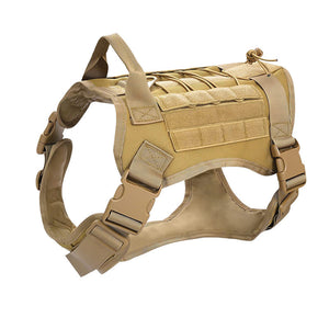 No Pull Adjustable Reflective Tactical Harness For Military Service Dogs