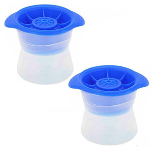 Pack Of 2 Sphere Shape Ice Molds Quick Release Ball Maker For Cocktail