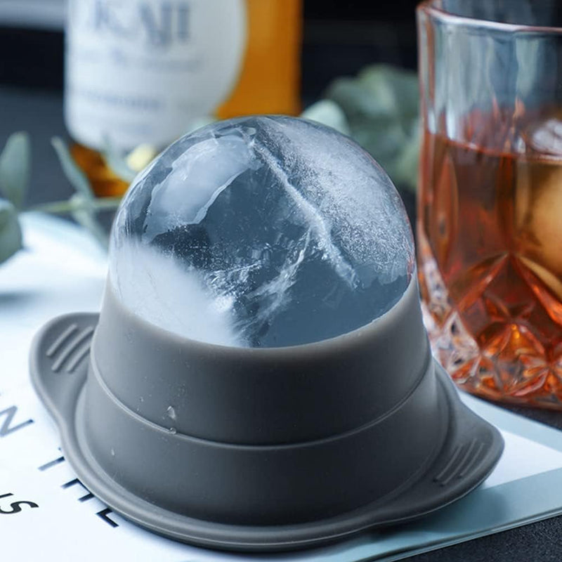 Pack Of 2 Sphere Shape Ice Molds Quick Release Ball Maker For Cocktail