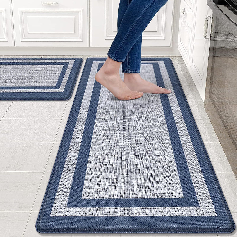 Comfeya 2 Pack Non Skid Waterproof Kitchen Mat Durable Stable Easy To Clean Eco