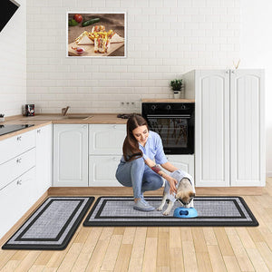 Comfeya 2 Pack Non Skid Waterproof Kitchen Mat Durable Stable Easy To Clean Eco