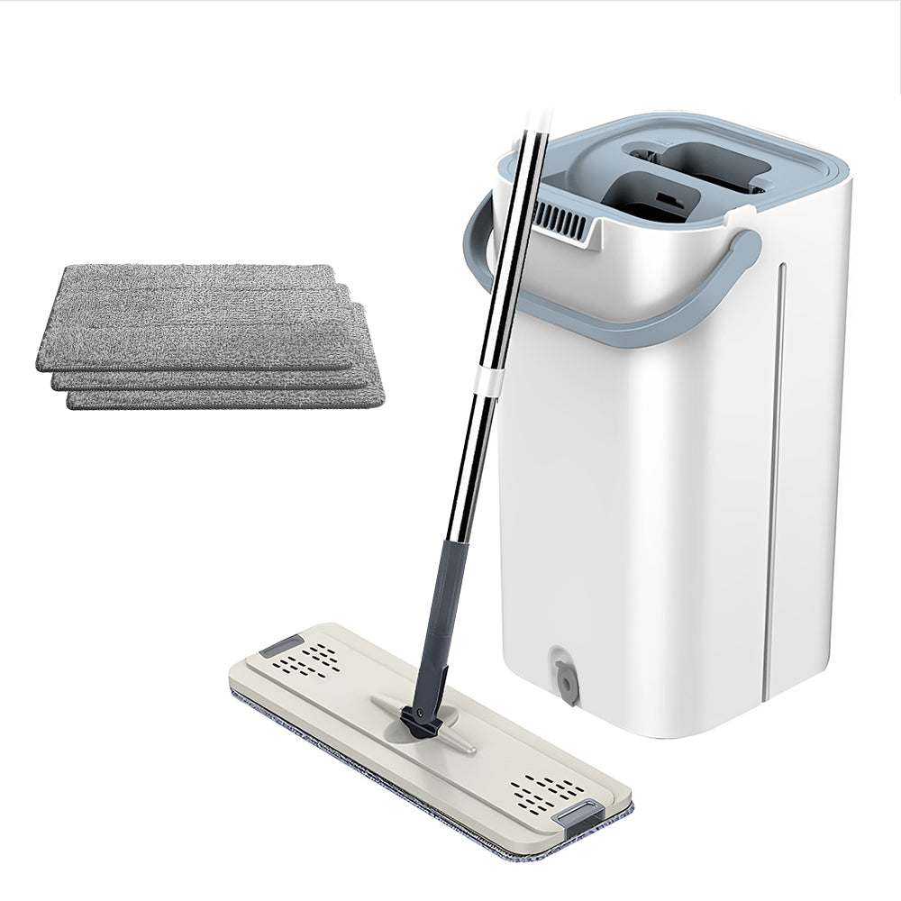 Cleanfok Microfiber Mop With Bucket And 4 Washable Pads Versatile Cleaning Solution