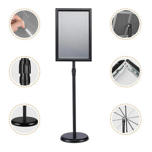 A4 Floor Poster Stand Sign Holder Business Menu Display